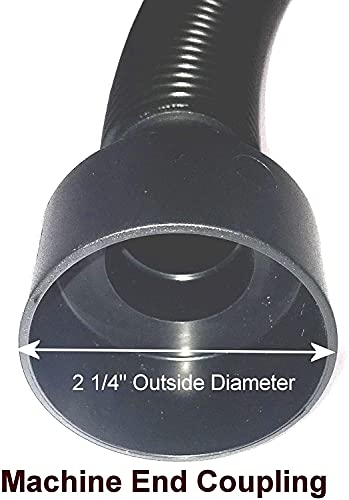 Maresh Products Compatible Replacement for Some Shop Vac & Ridgid Style Vacuum Cleaners Commercial Grade Hose with Tool Set, Has 2 1/4" Machine End Coupling & Uses the Standard 1 1/4" Hose Attachments - size: 7 Piece Set with 12' Hose