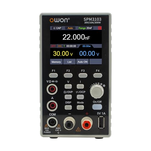 OWON SPM Series 1 CH DC Power Supply + Multimeter Function (SPM3051-30V/5A 150W,4 1/2 Digits,10mV/1mA) - style: SPM3051-30V/5A 150W,4 1/2 digits,10mV/1mA
