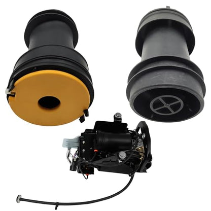 Rear Air Suspension Spring and Air Suspension Compressor Pump fit for Cadillac for XTS 2013-2019, 23152718 Air Suspension Shock Absorber Spring Strut Kit, Set of 3
