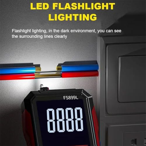 FS899L Smart Digital Multimeter, USB Rechargeable 6000 Counts True RMS Tester with 5" Large Color Screen, Auto-Ranging Voltmeter for Home, Automotive & Industrial Electrical Repair (FS899C) - color: FS899C