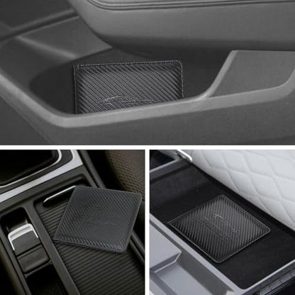 Car Registration and Insurance Holder, Premium Leather Insurance and Registration Holder,vehicle Glove Box Car Organizer, with Magnetic Shut for Cards, Driver License (Carbon Fiber Black-S) - color: 01-Carbon Fiber Black-S