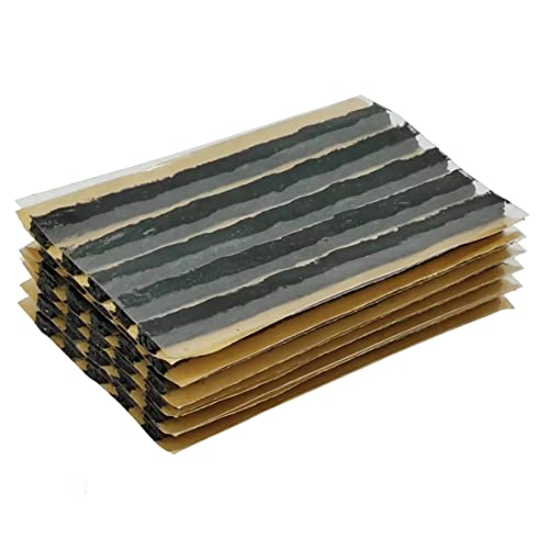 Durable Rubber Strings (1/4" x 4", Black 30pcs) Tire Repair Plug Strips Kit for Tubeless Tires, Fits Car, Motorcycle, Truck, RV, ATV(TS-160D30) - color: Black 6 x 100 mm, size: 30 pcs