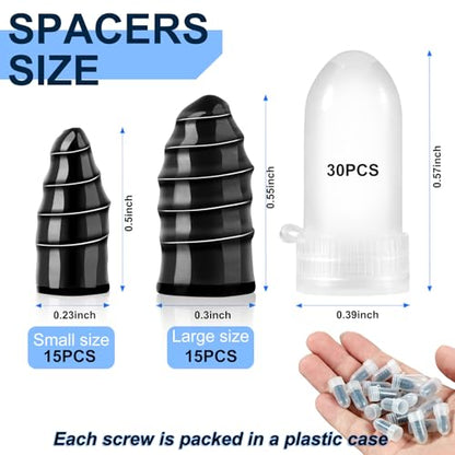 Tire Repair Nail Kit 30Pcs, Self-Tapping Rubber Plugs for Tubeless Tires | High-hardness heat/wear-resistant rubber, sealant-coated, DIY no jack, 15+15 plugs, fits cars/trucks/motos/SUVs/bikes