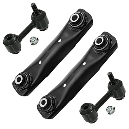 Detroit Axle - Rear 4pc Control Arms Kit for Chevrolet Malibu Limited Impala Buick LaCrosse Regal Allure Saab 9-5, 2 Lower Forward Control Arms 2 Sway Bar Links Replacement - size: 4CS48076/4PC