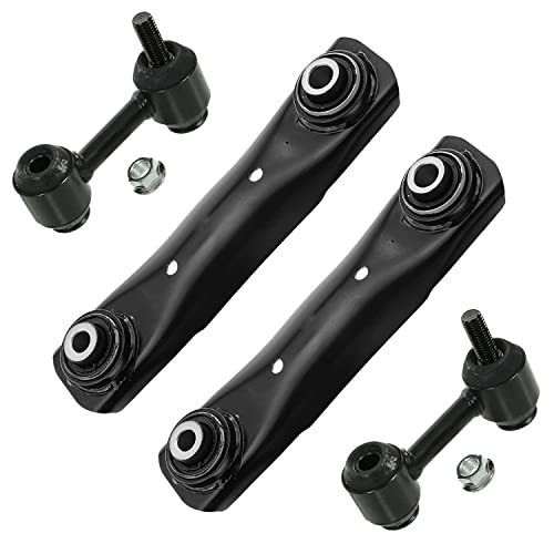 Detroit Axle - Rear 4pc Control Arms Kit for Chevrolet Malibu Limited Impala Buick LaCrosse Regal Allure Saab 9-5, 2 Lower Forward Control Arms 2 Sway Bar Links Replacement - size: 4CS48076/4PC