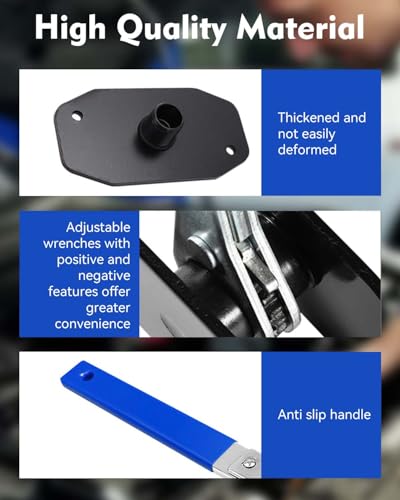 Witaxima Upgraded Brake Caliper Compression Tool 4 in 1 Universal Caliper Piston Compressor Tool with 4 Brake Caliper Hangers Brake Pad Spreader Tool with 360°Swing Ratchets for Car Brake Repair Blue - color: Blue-M