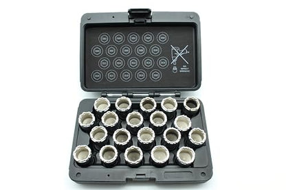 TMAX 20pc Anti-Theft Wheel Lug Nut Removal Socket Key for Volvo Set A - size: 20pc Set A
