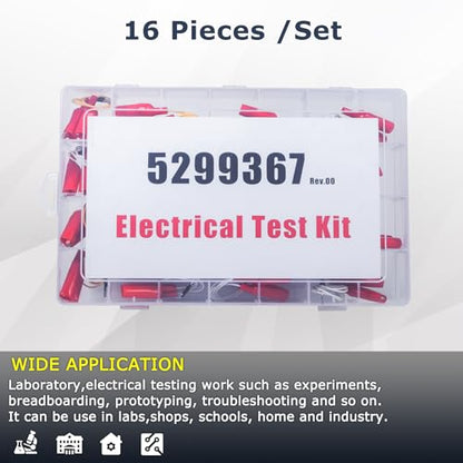 5299367 Cummins Test Lead Kit Electrical Testers Set 16PCS | 5299367 Electrical Test Kit Wire Connectors Set Compatible with Cummins Circuit Connection / Experiment
