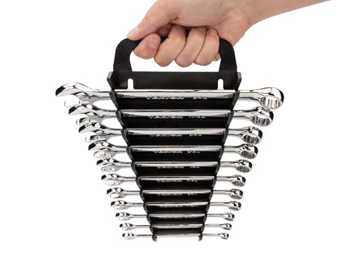 TEKTON Combination Wrench Set, 11-Piece (1/4-3/4 in.) - Holder | WCB91101 - size: 11-pc. (1/4-3/4 in.), style: Holder