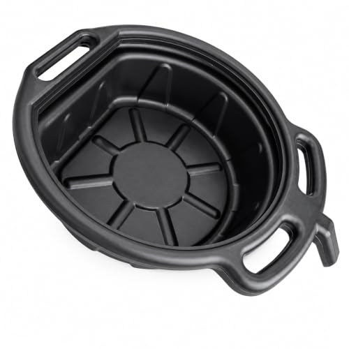 Oil Drain Pan, Motor Oil Drip Catcher Pan, 2 Gallon (8L) Capacity
