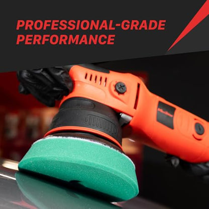 Maxshine 5” Universal High Pro Finishing Foam Pad – Compatible with DA & Rotary Polishers – Professional Detailing Pad for High-Gloss Finishing – Washable & Reusable – Hook & Loop Backing - size: 5", style: Finishing