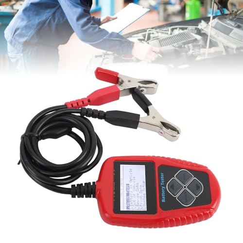 12V Car Battery Tester CCA 100 to 2000 220AH Digital Automotive Load Tester Battery Analyzer Cranking Charging Test Tool with Wide CCA Range and Multifunctional Diagnostics for