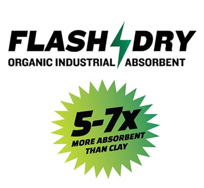 FlashDry All Purpose Organic Industrial Absorbent - 5 Liter Bucket, Case of 2- Instantly Absorbs Liquid Spills - Safer and 5-7x More Absorbent Than Clay - Lightweight & Refillable - OSHA Compliant - size: Case of 2 (10L)