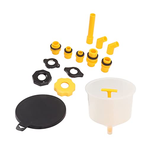 Coolant Fill Kit, Spill Proof Radiator Coolant Filling Funnel with Switch and Thread Reinforcement Design, Universal for Automobiles Engine Flushing and Radiator Flushing