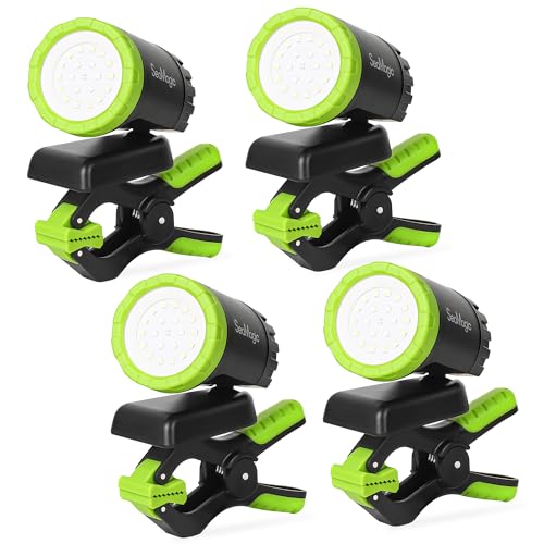 4-Pack Rechargeable LED Work Light, 360° Adjustable Spotlight with Magnetic Base & Clamp, Portable Clip Light for Garage, BBQ, Workshop, Construction, Car Repair, Household & Emergency Use - style: 4-Pack