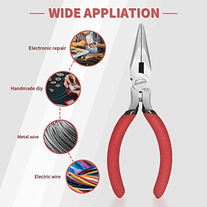 Needle Nose Pliers, 5 Inch, 10 Pack, Jewelry Making Tools | Small Needle Nose Pliers for Cutting and Bending Wire, Small Pliers for DIY, Crafts, Jewelry Making - color: 10 Pcs