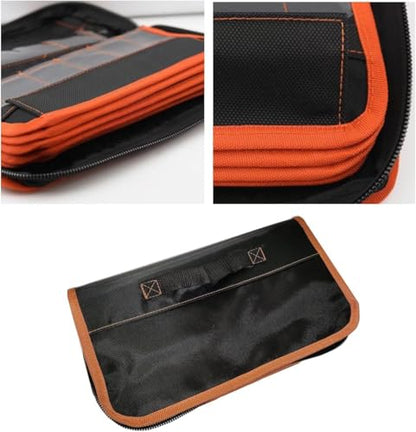 Lishi Portable Tool Storage Bag, 2 in 1 Hand Carry Bag Case for Lishi Pickup Kit Maintenance Repair Tool Hand Tool Car Auto Repair Tool Kits (60 small grids) - size: 60 small grids