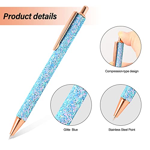NEWISHTOOL 2 Pack Glitter Pin Pen Weeding Tool, Air Relase Pen for Car Wrap Installation, Vinyl Craft Adhesive Weeding and Removing Negative Pieces, Shinny Sequins Weed Pens for Vinyl