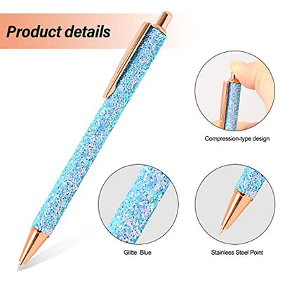 NEWISHTOOL 2 Pack Glitter Pin Pen Weeding Tool, Air Relase Pen for Car Wrap Installation, Vinyl Craft Adhesive Weeding and Removing Negative Pieces, Shinny Sequins Weed Pens for Vinyl
