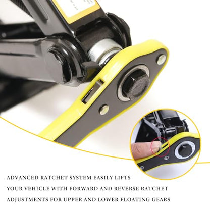 Sun Walker Car Jack Kit, 2 Ton (4409 lbs) Scissor Jack Spare Tire Changing Repair Tool with Lug Wrench, Portable Scissor Lift Jacks Universal Emergency Kit for Car Truck SUV