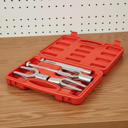 5 Pieces Fork Type Ball Joint Puller Set Universal Fit Tie Rod End Removal Tool Kit High Hardness Tie Rod End Removal Kit for Garage