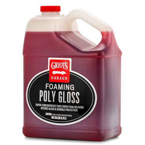 Griot's Garage Foaming Poly Gloss for Car Cleaning and Detailing, Spray Wash & Wax, Compatible with the BOSS Foam Cannon Auto-Mix System, One Gallon - size: 128 Fl Oz (Pack of 1)