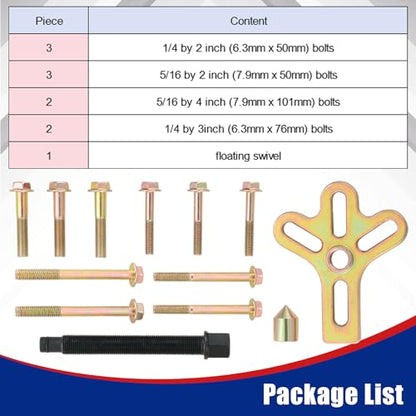 NYXOVA Harmonic Balancer Steering Wheel Puller Kit, 13pcs Steering Wheel Puller, Harmonic Balance Puller Yoke