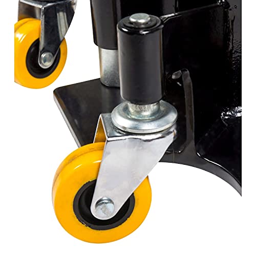 30 Ton Jack Stands - Pin Style Stand with Heavy Duty Welded Steel - 4-Caster Spider Design with Handle for Easy Positioning - Extra Safety Great for Auto Repair Garage Shop (33300)