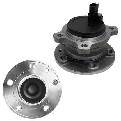 Detroit Axle - 2pc Rear Wheel Bearing Hubs for 12-14 Volvo S60, 07-13 S80, 08-10 V70, 13 XC70 Wheel Bearing and Hubs Assembly Replacement Pair Hubs - style: 512413x2/Pair