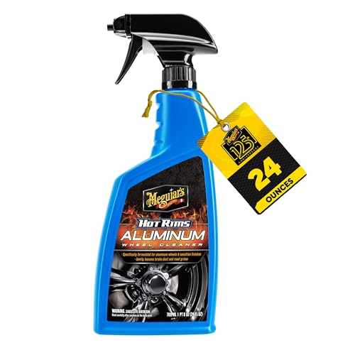 Meguiar's G14324 Hot Rims Aluminum Wheel Cleaner -24 Oz Spray Bottle - size: 24 Ounce (Pack of 1), style: Aluminum Wheel Cleaner