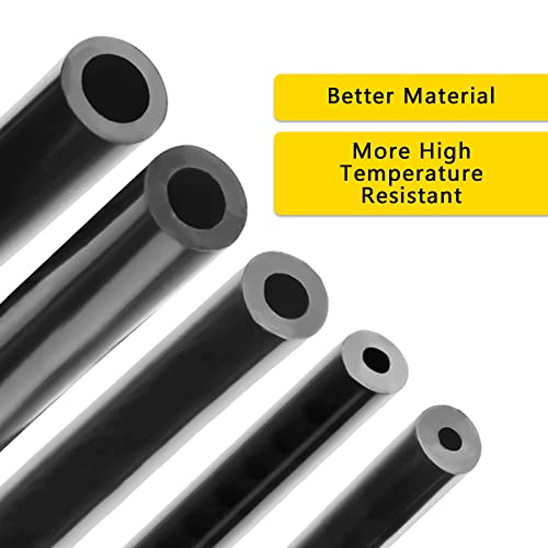Vacuum Hose Automotive 10 FT 5PCS, 1/8" 5/32" 1/4" 5/16" 3/8" ID High Performance 130PSI, Vacuum Lines Automotive, Silicone Tubing Hose - size: 1/8" 5/32" 1/4" 5/16" 3/8" -10FT