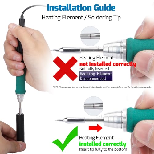 WEP 928D-IV Soldering Iron Kit with Fast Heating with C235 Tip, Dynamic Screen, Compact Digital Soldering Iron with Multi-Functional Cover, Type-C Powering, Sleep Mode, PD and QC Protocols - style: Basic Style