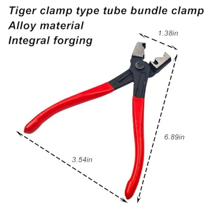 Zpana Car Hose Clamp Pliers, Steel Clic & Clic-R Type Vehicle CV Boot Clip Repair Tools, Heavy Duty Automotive Collar Tube Removal Accessories, Universal for SUV Sedan Trucks