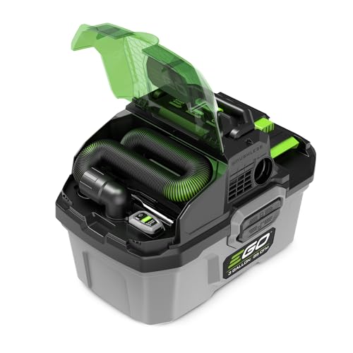 EGO Power+ Shop Vacuum Wet Dry, Car Vac, Compact Portable Cordless Cleaner, 3 Gallon 85 CFM, Battery and Charger Not Included - WDV0300 - style: 3 Gallon Wet/Dry Vacuum (No Battery/Charger)