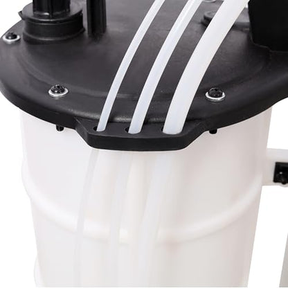 9L Manual Oil Extractor Pump - Oil Changer Vacuum Fluid Evacuator Extractor with 4 Tubes for Automotive Cars Boats Fluids Vacuum Evacuation