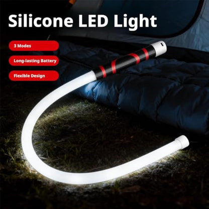 28.7'' Bendable Led Flashlight Stick - 800 Lumens Flexible Led Work Light Rechargeable, with 360° Flexible Neck, 3 Light Modes, Waterproof for Car Repairs, Inspections in Tight Spaces