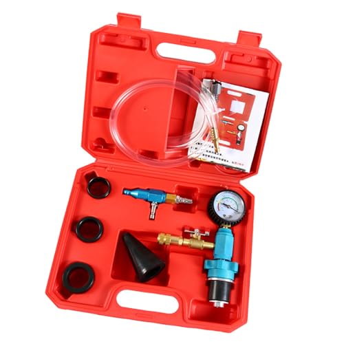 Professional Vacuum Coolant Refill Toolkit for Car and Motorcycles with Universally Adapters and Quick Bleeding Function