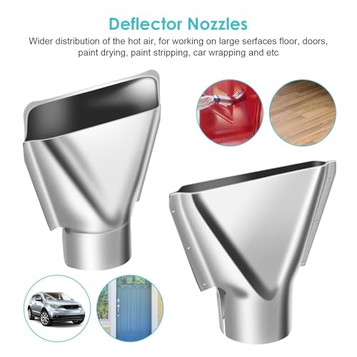 7PCS Heat Guns Nozzle Attachments Stainless Steel for 35-40mm Hot Air Soldering Station