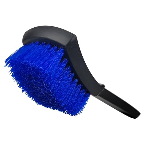 Car Cleaning Brush,Tire Brush,Cleaning Brush, Tire Brushes for Cleaning Rims Cleaning Brushs for Car Interior and tire (Blue+Black) - color: Blue+black
