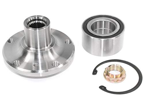Marketplace Auto Parts Front Wheel Hub Bearing Repair Kit - with Retaining Ring and Axle Nut - Compatible with 2000-2006 BMW X5 (from 04/00/2000)
