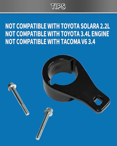 DPTOOL Crankshaft Pulley Holder Harmonic Damper Pulley Remove Tool Compatible with Toyota Lexus 3.0 L6, 3.0 V6, 3.3 V6, 4.0 V8, 4.3 V8