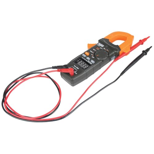 Klein Tools CL390 AC/DC Digital Clamp Meter, Auto-Ranging, 400 Amp, NCVT Tester, Hi-Viz LCD Display, TRMS, Continuity Resistance, Temperature and More - size: Standard Display