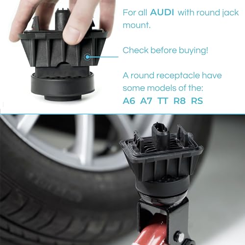 PLANGER® - Curby Pad Flat - Rubber Jack Pad for Audi (Special CAR Brands from Germany) Trolley Jack, Vehicle Lift and Axle Stand - Protects Your Car, SUV - color: Curby Pad (flat)