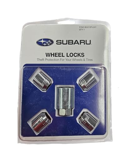 Subaru Wheel Lock Kit - Alloy - 2009-2026 - B321SFL001 - Ascent BRZ Crosstrek Forester Imrpeza Legacy Outback Sti Tribeca WRX Genuine OEM