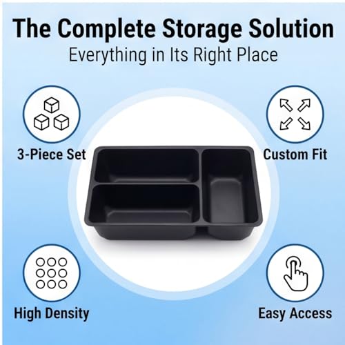3 Pcs Tool Box Organizer Tray Divider Set for Kobalt Mini 3-Drawer ToolBox – Compatible with Both Old & New Version,Tool Desk Drawer Organization, Toolbox Accessories&Organizer.