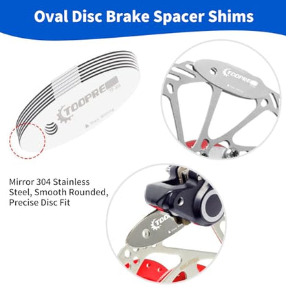 6-in-1 Bike Maintenance Kit, Hydraulic Piston Press Bicycle Disc Brake Repair Tool Set for Mountain Bikes & MTB - Includes Piston Press, Rotor Truing Fork, Disc Brake Gap Regulator