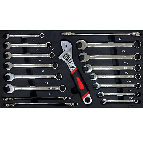 339 Piece Kits Tool Set Heavy Duty Metal Mechanic Box,Tool Box with Handle 3-Drawer and Top Storage, Drawers Tool Case for Garage, Warehouse, Workshop Maintenance, Repair Shop(Black&Red) - size: 439pcs - Black&Red