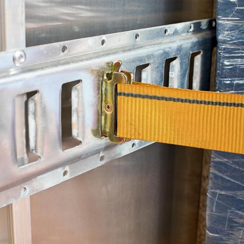 XSTRAP STANDARD 2"x16' E-Track Ratchet Straps 4 Pack Orange Tie Down Straps | 4,400 LBS Break Strength Heavy Duty Wheel Tie-Downs for Moving, Truck, Trailers, Motorcycles, Kayaks, Car Roof, Vans - size: Orange-4PK-16FT