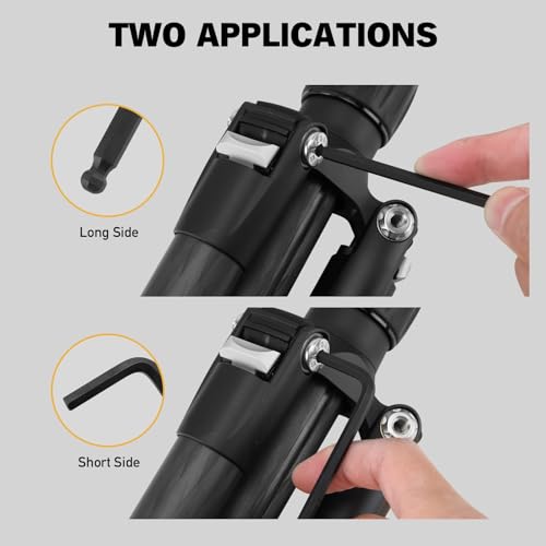 ELEAD 15-Piece Metric Hex Key Allen Wrench Set with Extension Bar, 1.27-10 MM, Long Arm Ball End Design, Heat-Treated S2 Steel - style: 15PCS Metric
