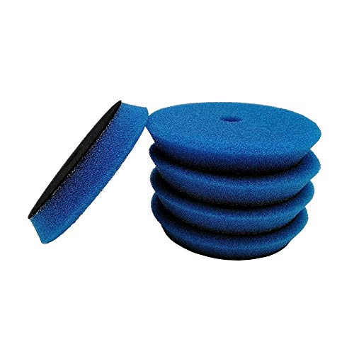 PYouo-mini Polisher Pads, Sponge Different Hardness Polishing Car Sponge Pad, 4/6/7 Inch Polish Pads, for Dual Action Polisher, Waxing (Color : 6Inch Blue x 5pcs) - color: 6inch Blue X 5pcs